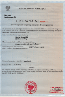 licencja krajowa